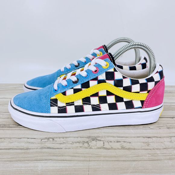 old skool crazy check vans